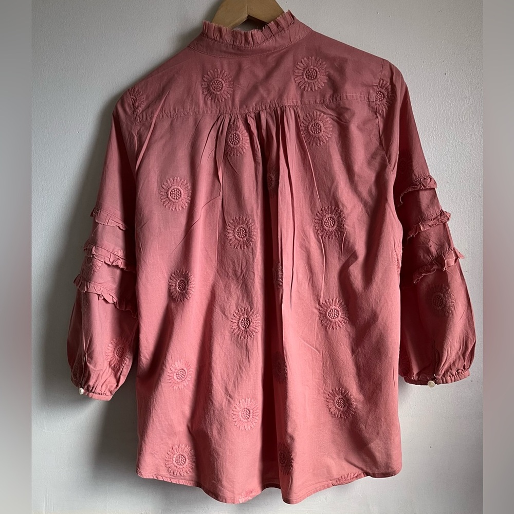 ANTHROPOLOGIE Isabel Sinclair Embroidered Blouse - Picture 6 of 11